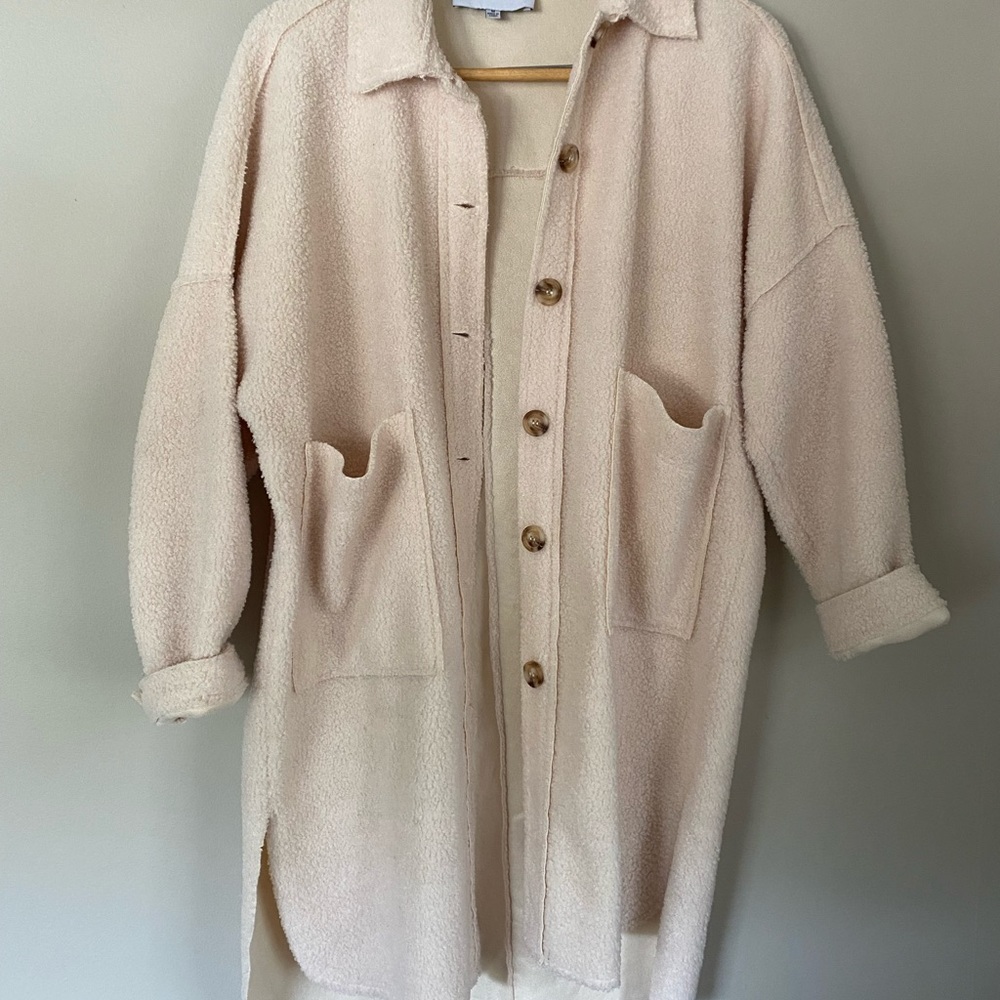 Fashion Nova sherpa shacket